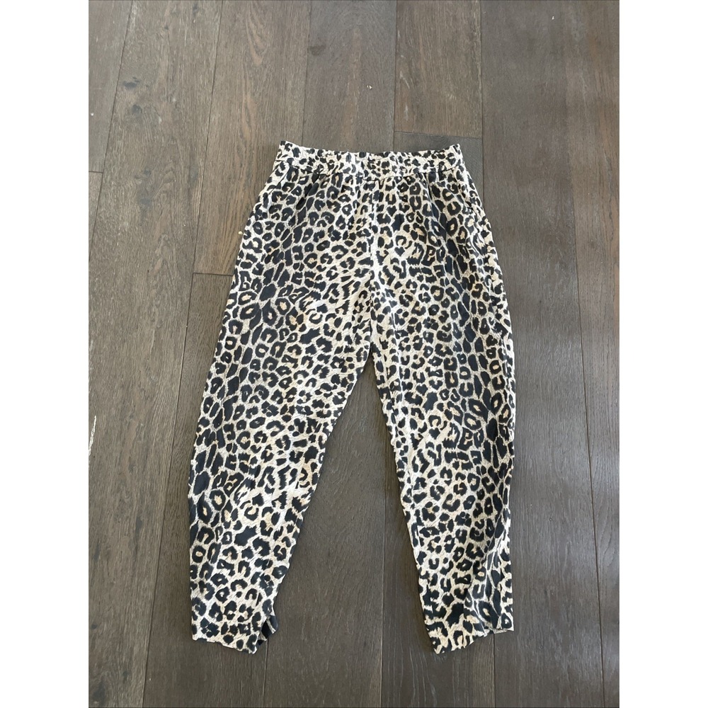 All Saints Flowy Leapord Pants Size 6